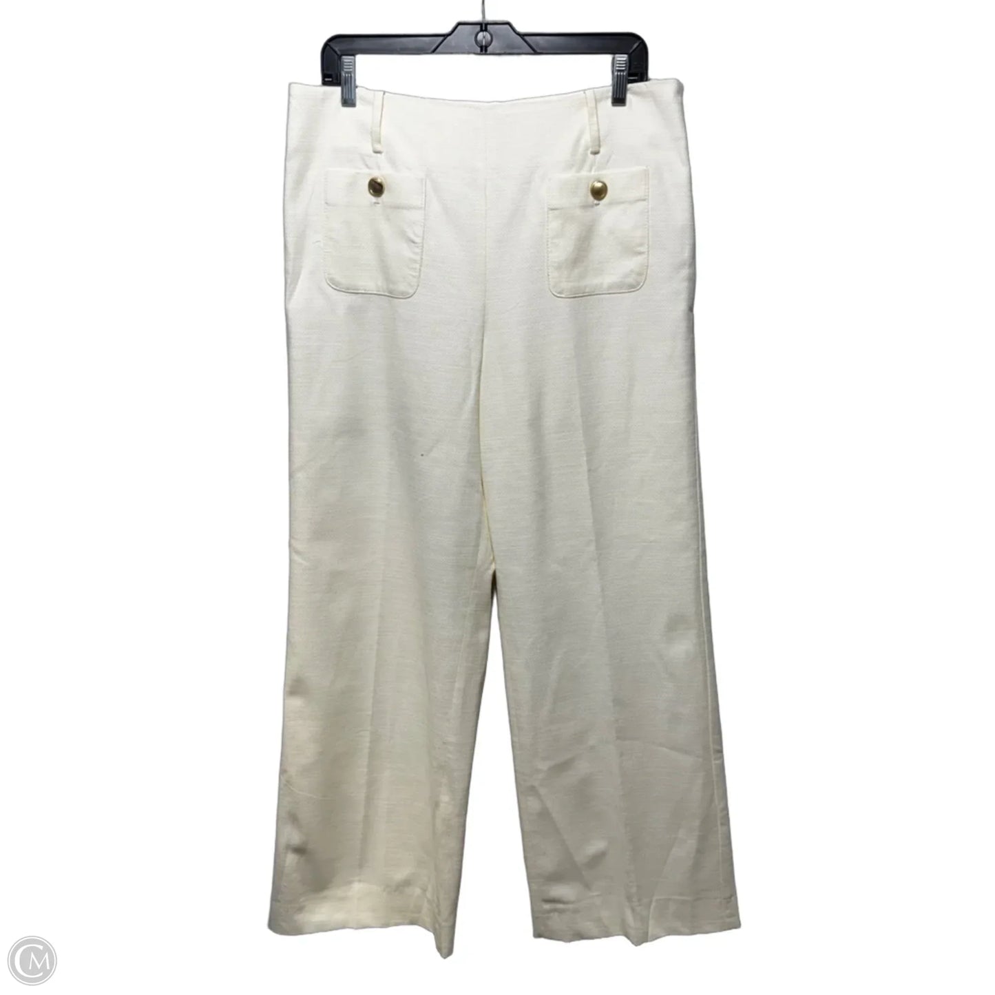Greenwich Pants Dress By Talbots In Cream, Size: 12