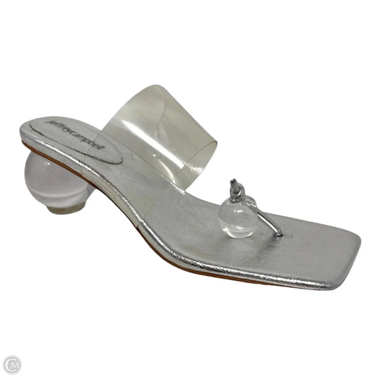Latus Orb Shoes Heels Kitten By Jeffrey Campbell In Clear, Size: 8