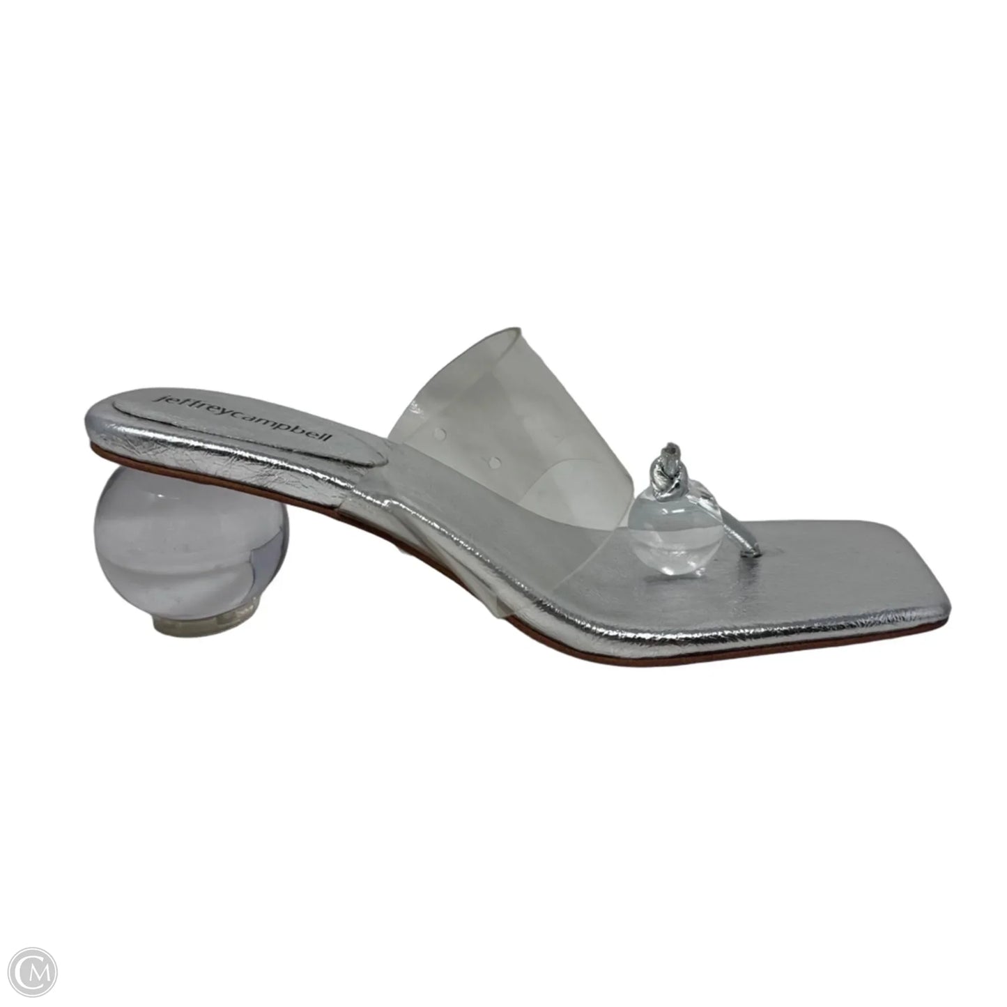 Latus Orb Shoes Heels Kitten By Jeffrey Campbell In Clear, Size: 8