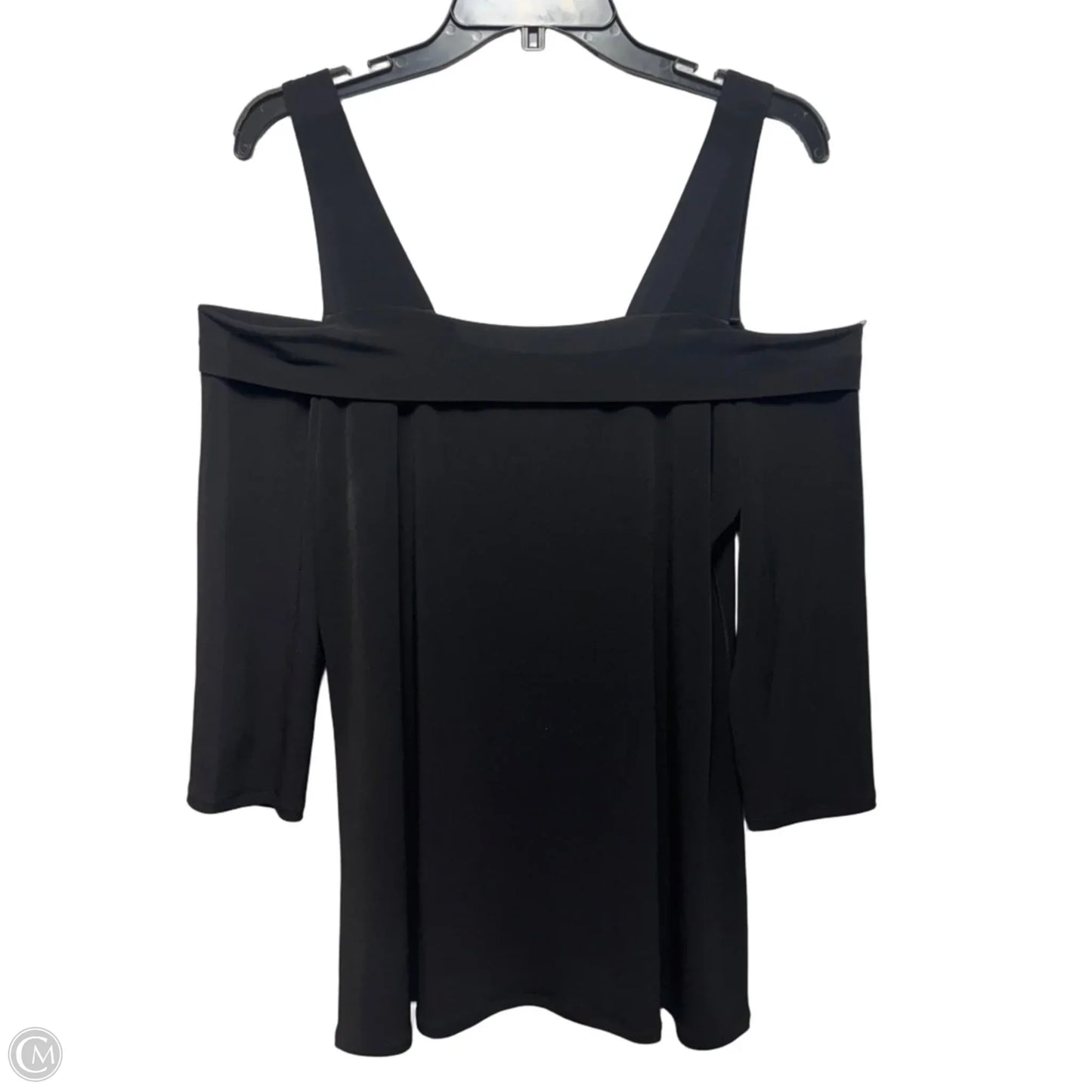 Off Shoulder Top 3/4 Sleeve By Eva Varro In Black, Size: Xl