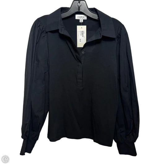 Nelly Top Long Sleeve By Evereve In Black, Size: S