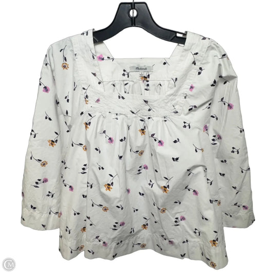 Top Long Sleeve By Madewell In Floral Print, Size: S