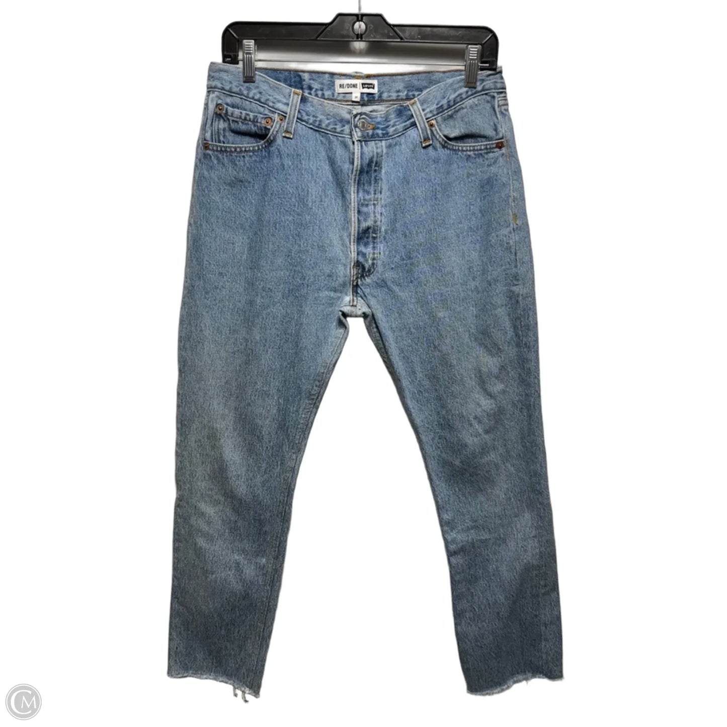 Jeans Straight By Re/Done x Levis In Blue Denim, Size: 4/27