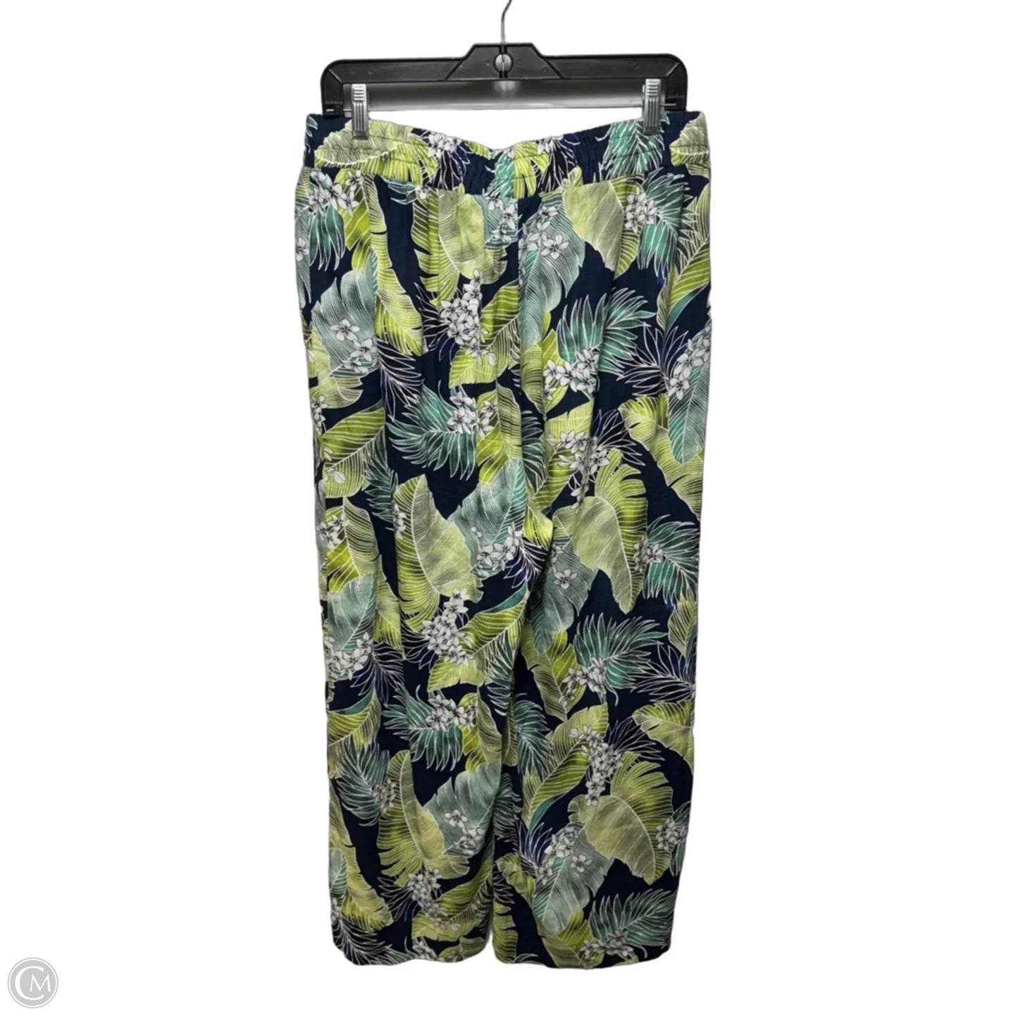 Linen Blend Pants Joggers By panama jack In Tropical Print, Size: Xl