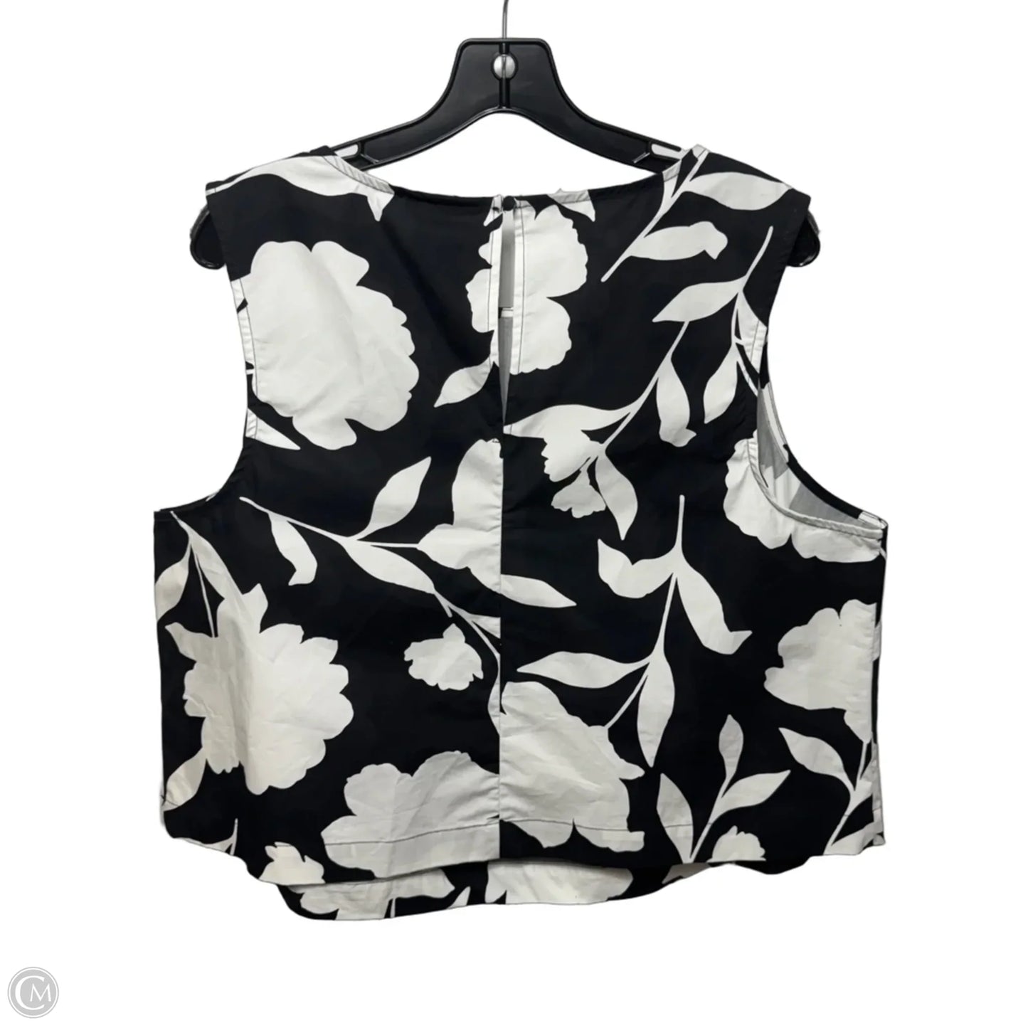 Top Sleeveless By Kate Spade For Target In Black & White, Size: Xxl