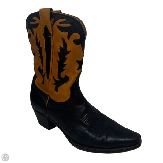 Boots Western By Charlie 1 House by Lucchese In Black & Brown, Size: 8