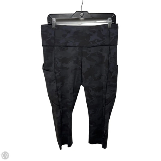 Athletic Leggings By Lululemon In Camouflage Print, Size: 12