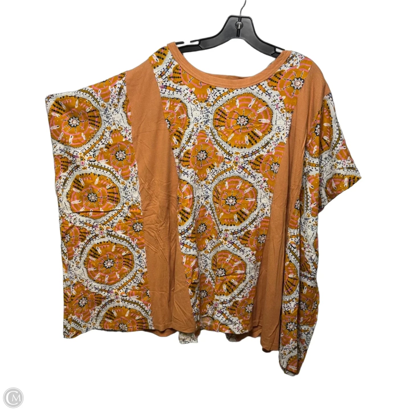 Top Short Sleeve By Gigio In Orange, Size: Xl