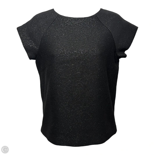 Raglan Cap Sleeve Metallic Top Designer By Alice + Olivia In Black, Size: XS (estimated)
