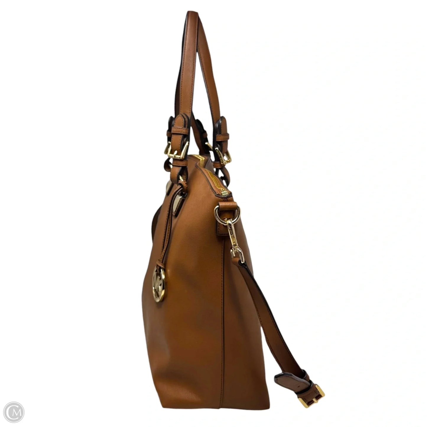 Karla Saffiano Handbag Leather By Michael By Michael Kors, Size: Large