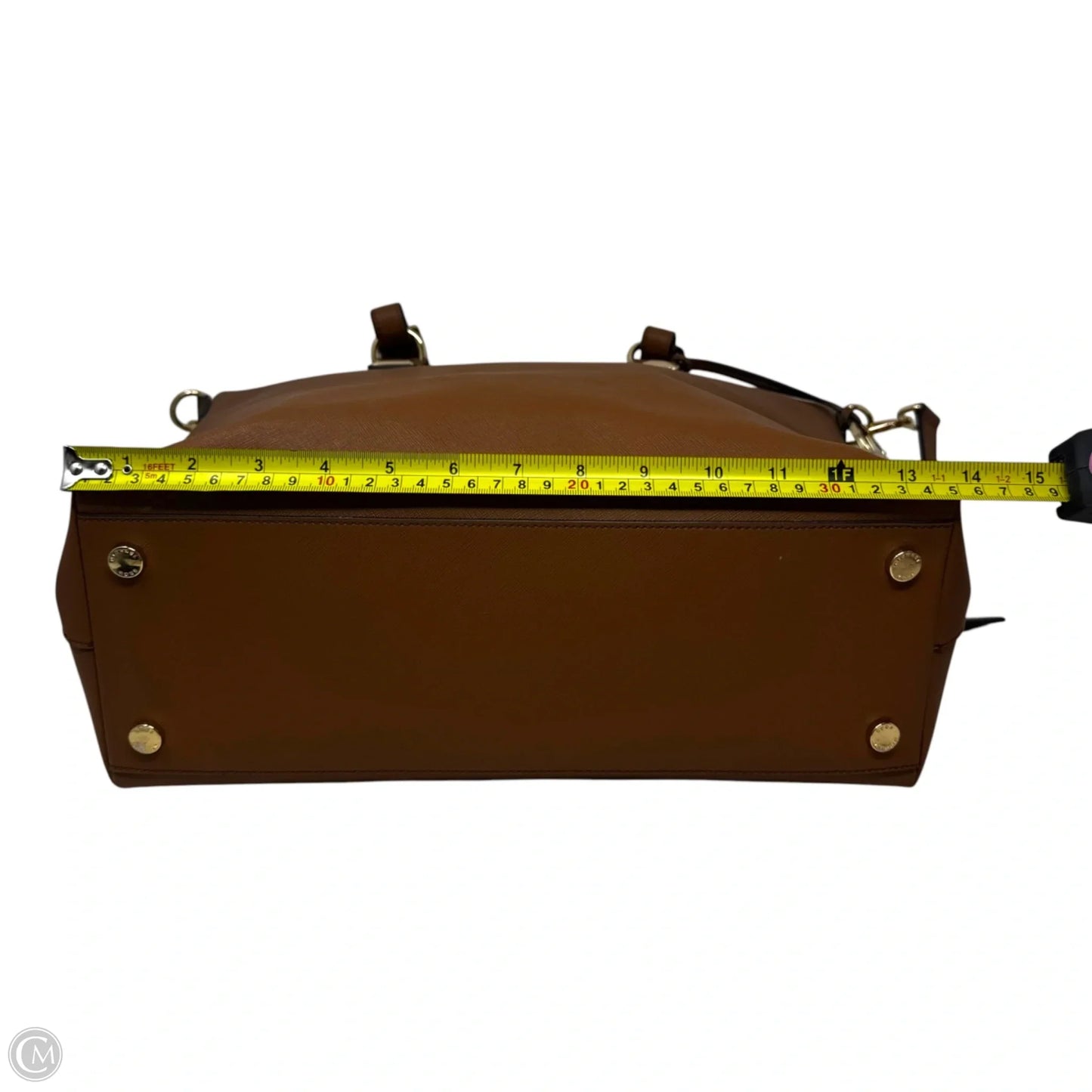 Karla Saffiano Handbag Leather By Michael By Michael Kors, Size: Large