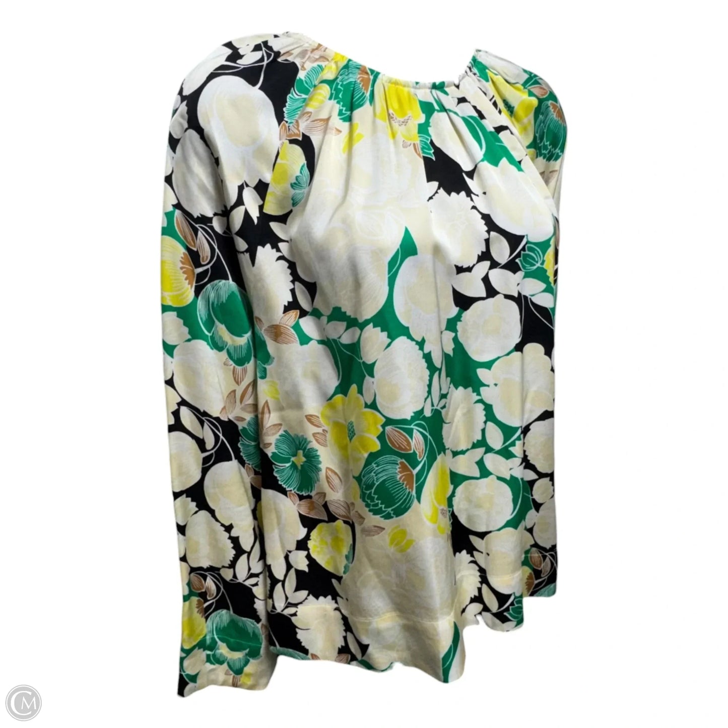 Solomiya Floral Puff Long Sleeve Top By Rodebjer In Floral Print, Size: S