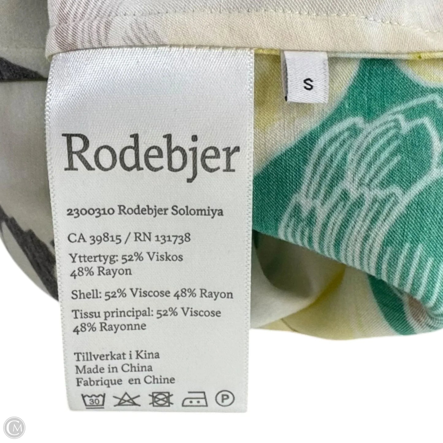 Solomiya Floral Puff Long Sleeve Top By Rodebjer In Floral Print, Size: S