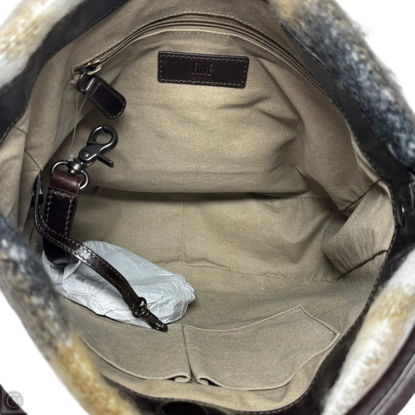 Melissa Blanket Hobo Handbag Designer By Frye, Size: Large