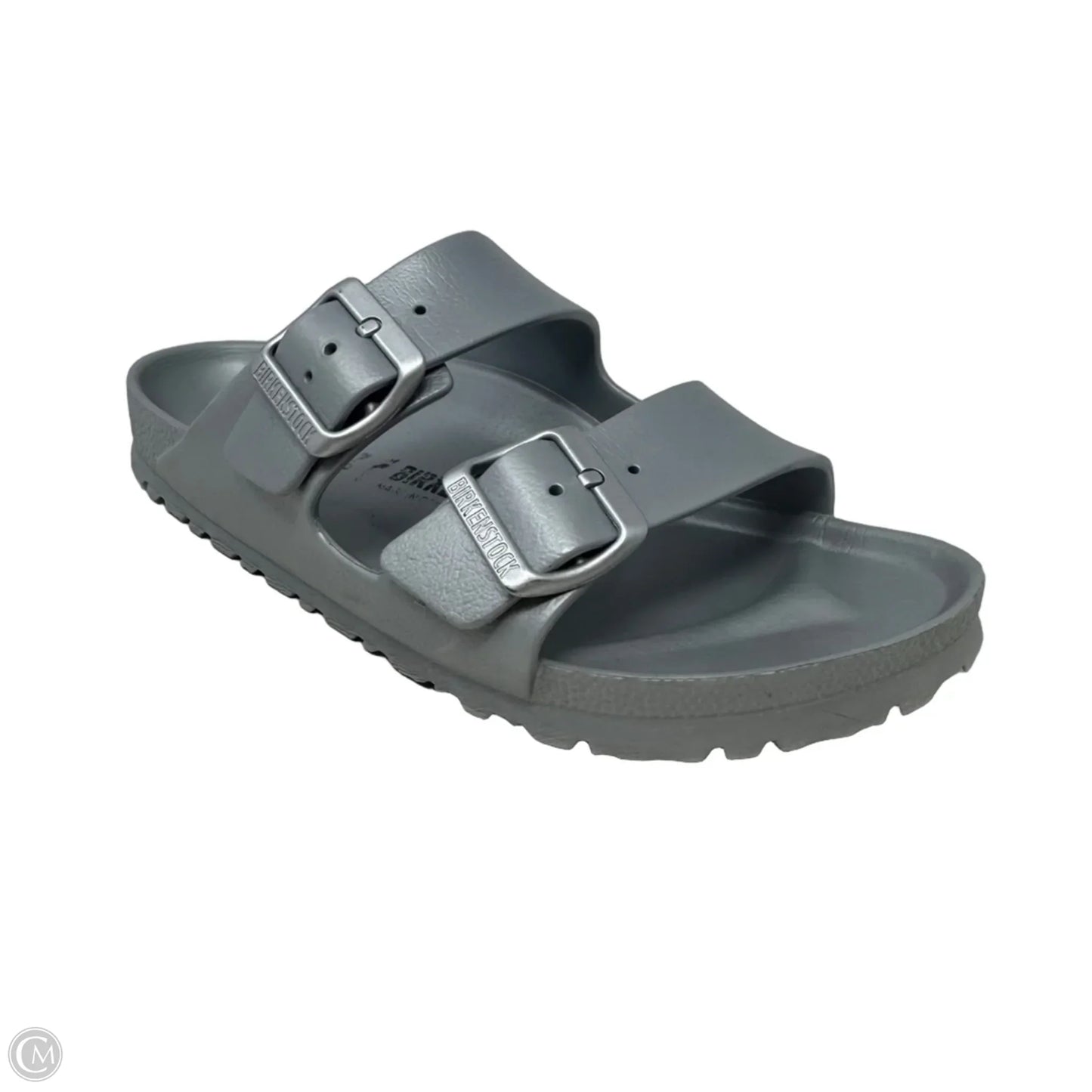 Arizona Essentials EVA Sandals By Birkenstock In Metallic Silver, Size: 6-6.5 (Eu 37)