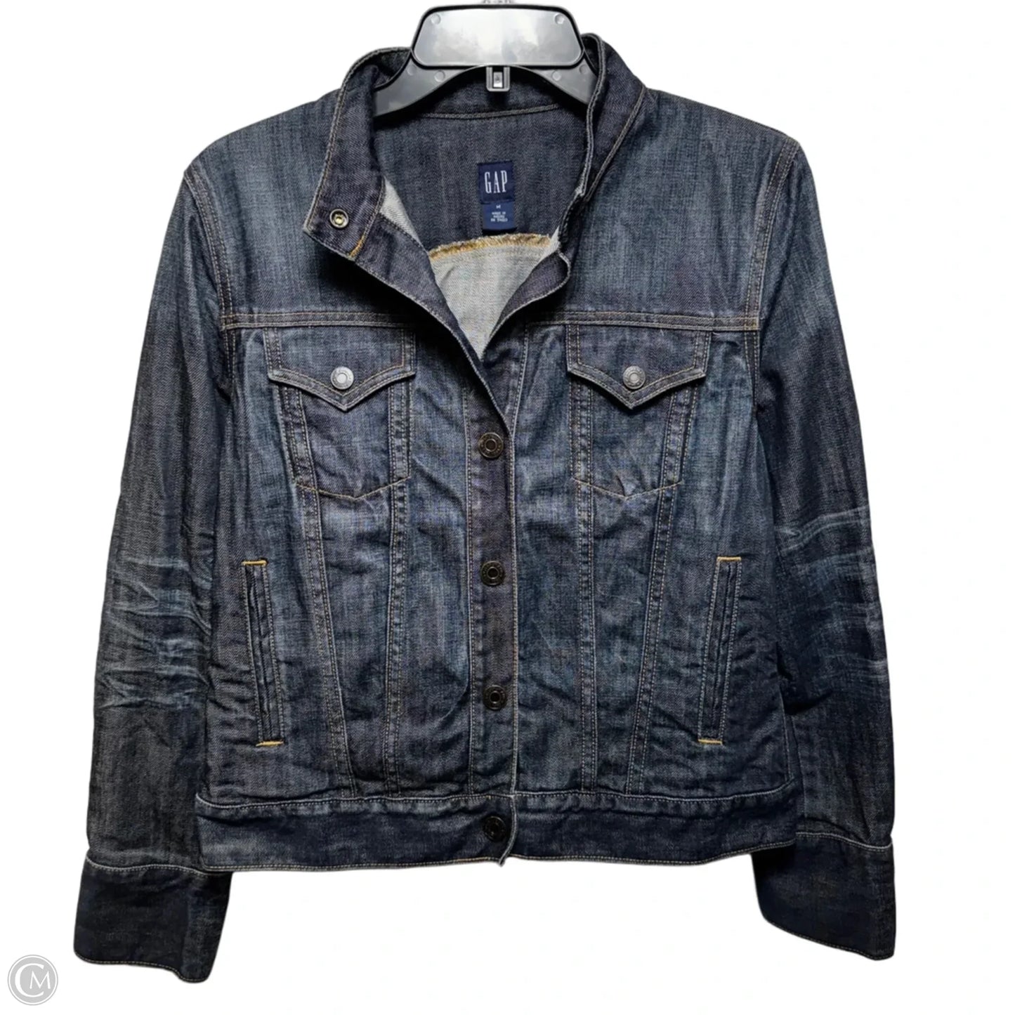Jacket Denim By Gap In Blue Denim, Size: M