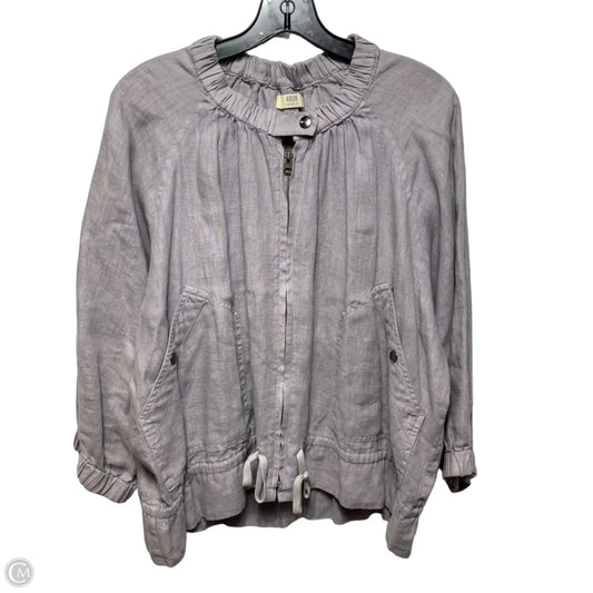 Linen Jacket By 4our Dreamers In Purple, Size: 0