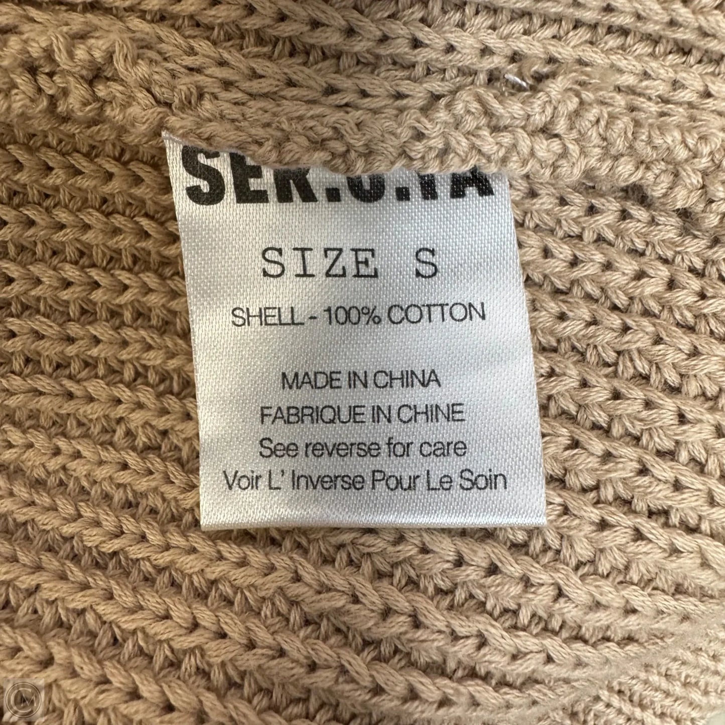 Devin Distressed Sweater By Ser.O.Ya In Tan, Size: S