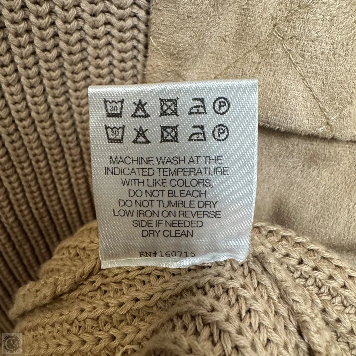 Devin Distressed Sweater By Ser.O.Ya In Tan, Size: S