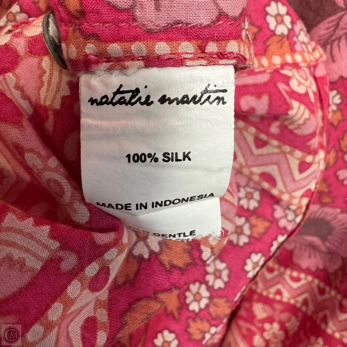 Silk Dress Casual Midi By Natalie Martin In Floral Print, Size: S