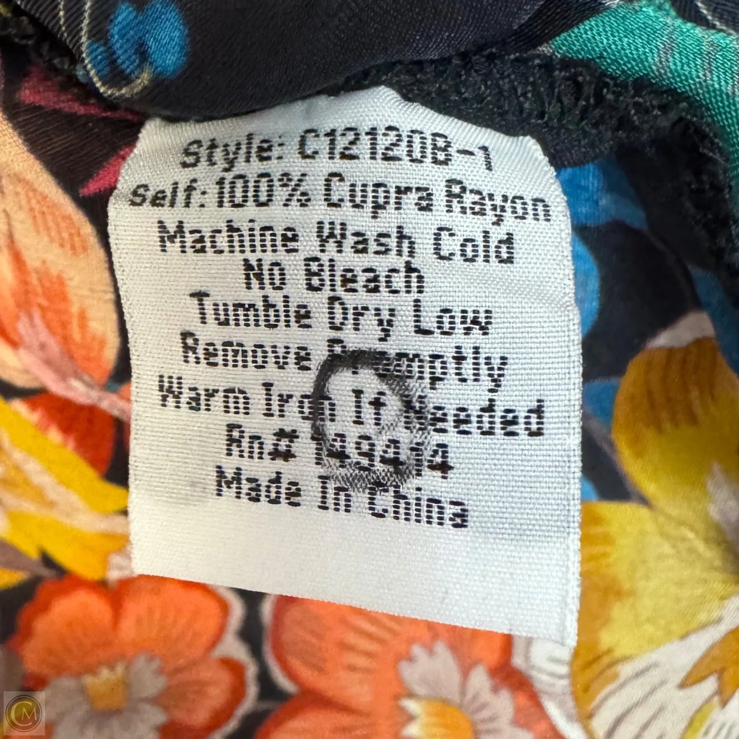 Top Long Sleeve By Johnny Was In Floral Print, Size: Xl ESTIMATED