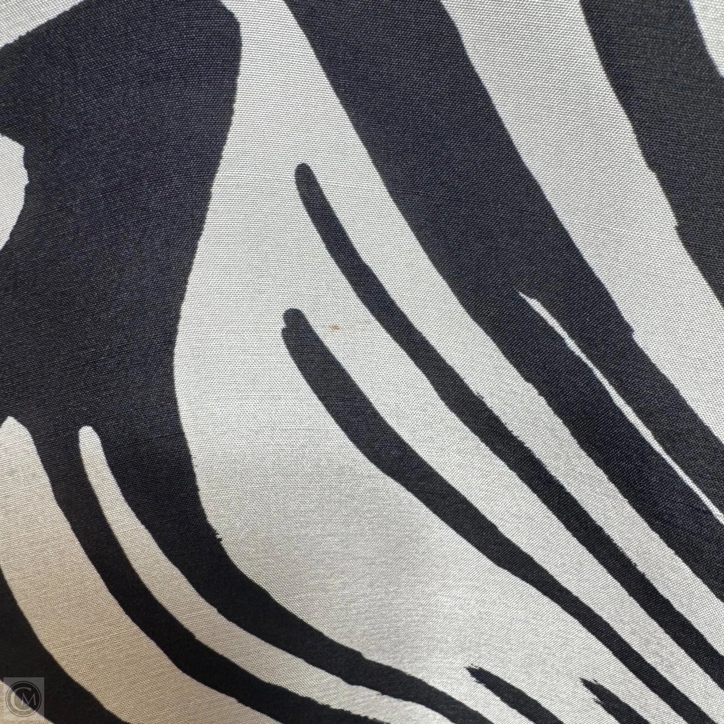 Silk Top Short Sleeve Designer By Lafayette 148 In Zebra Print, Size: 14