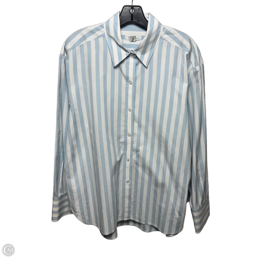 Top Long Sleeve By Nordstrom Signature In Striped Pattern, Size: Xl