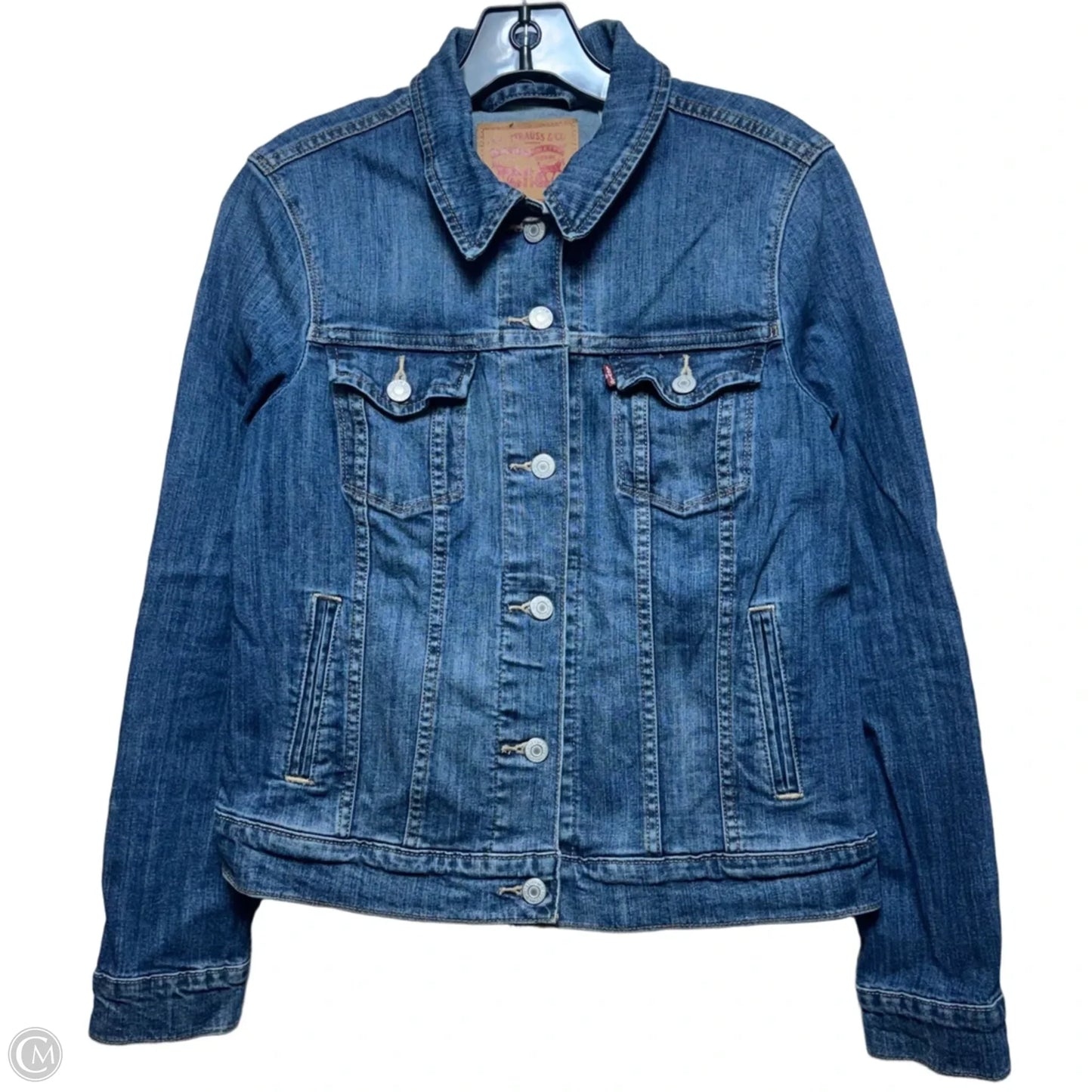 Jacket Denim By Levis In Blue Denim, Size: M