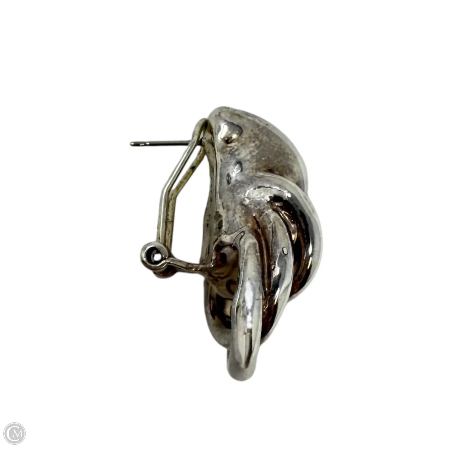 Israel Electroform Sterling Silver Knot Earrings By E & L