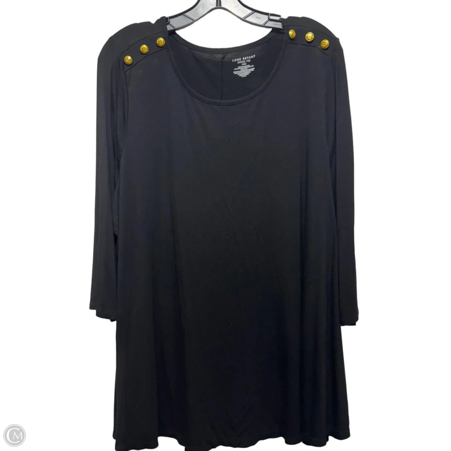 Top 3/4 Sleeve By Lane Bryant In Beige, Size: 1x