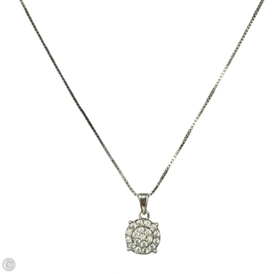 Sterling Silver & CZ Pendant Necklace