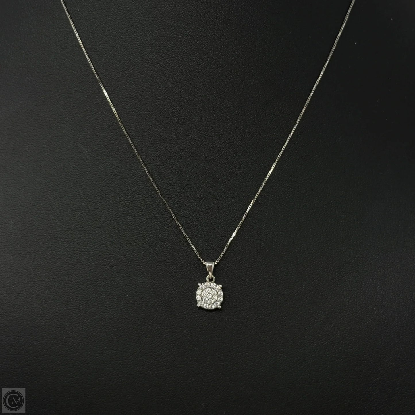 Sterling Silver & CZ Pendant Necklace