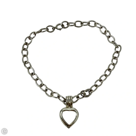 Sterling Silver Chain Bracelet With Heart Charm