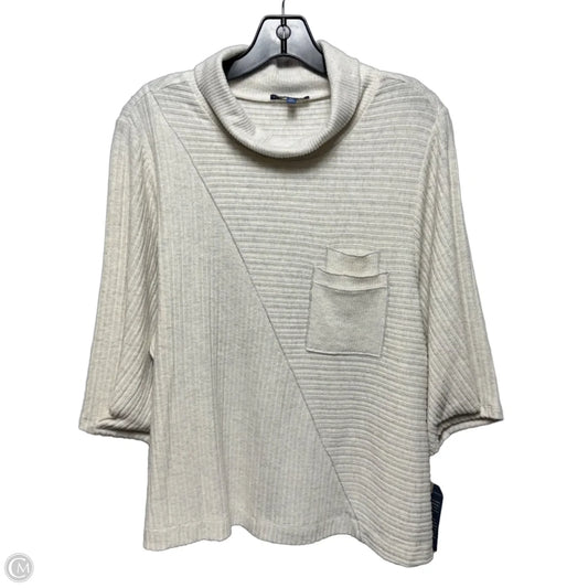 Sweater By Democracy In Cream, Size: 1x