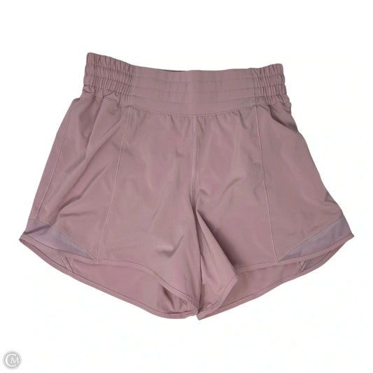Athletic Shorts By Lululemon In Pink, Size: 4