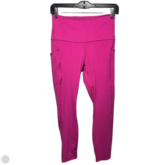 Athletic Leggings By Lululemon In Pink, Size: 8