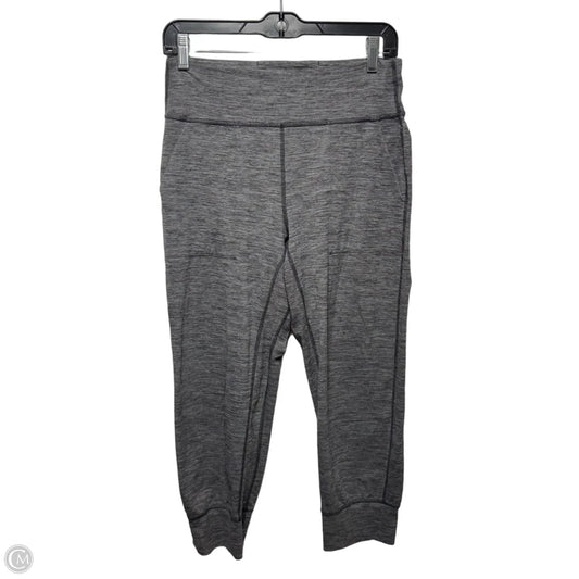 Athletic Leggings By Lululemon In Grey, Size: 8
