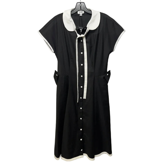 Dress Casual Midi By Unique Vintage In Black & White, Size: L