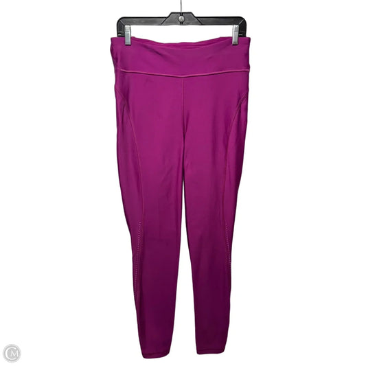 Fleece Lined Athletic Leggings By Lululemon In Purple, Size: M (estimated)