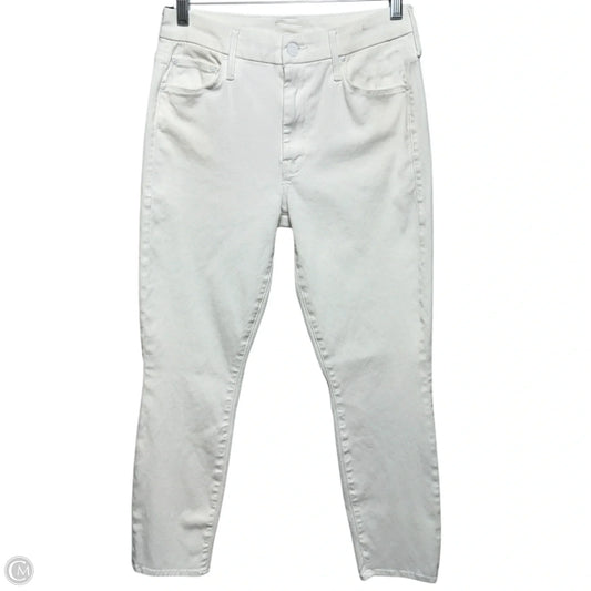 The looker Crop Jeans Designer By Mother In Glass Slipper, Size: 6