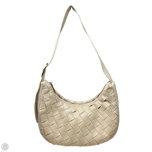 Woven Vegan Leather Shoulder Bag By Rachel Zoe, Size: Medium