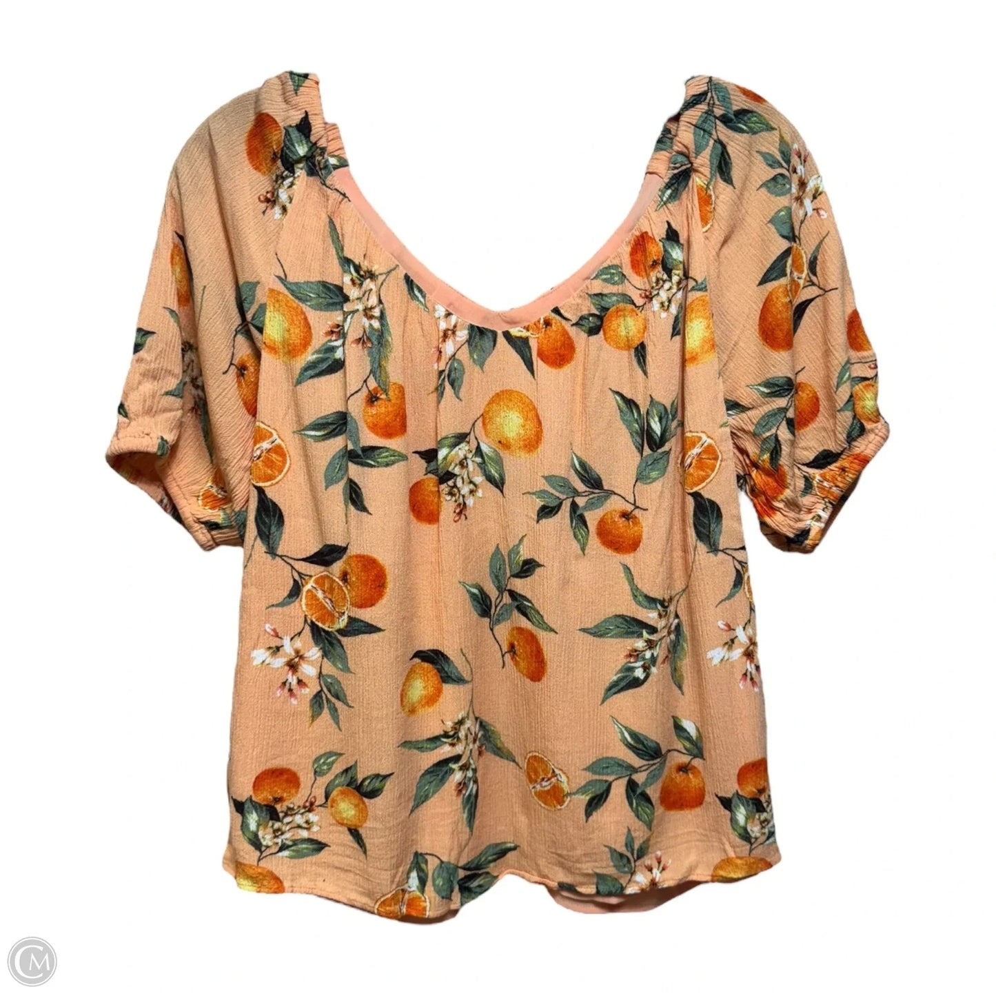 Oranges Top Short Sleeve By Loft In Orange, Size: Xs