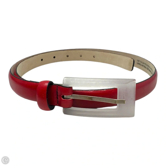 Clear Buckle Thin Belt Leather By Carol Van Wyck, Size: Large