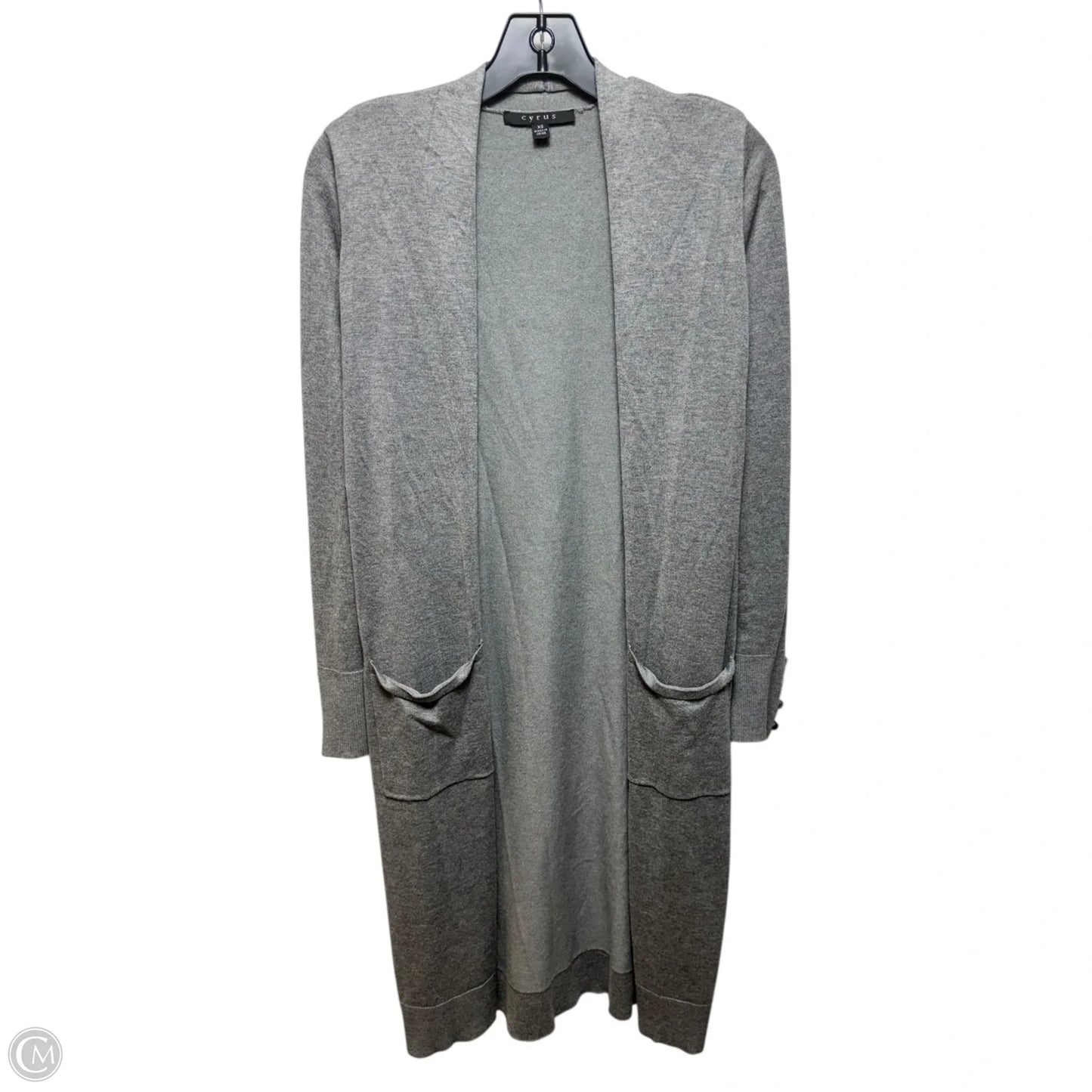 Sweater Cardigan By Cyrus Knits In Grey, Size: Xs