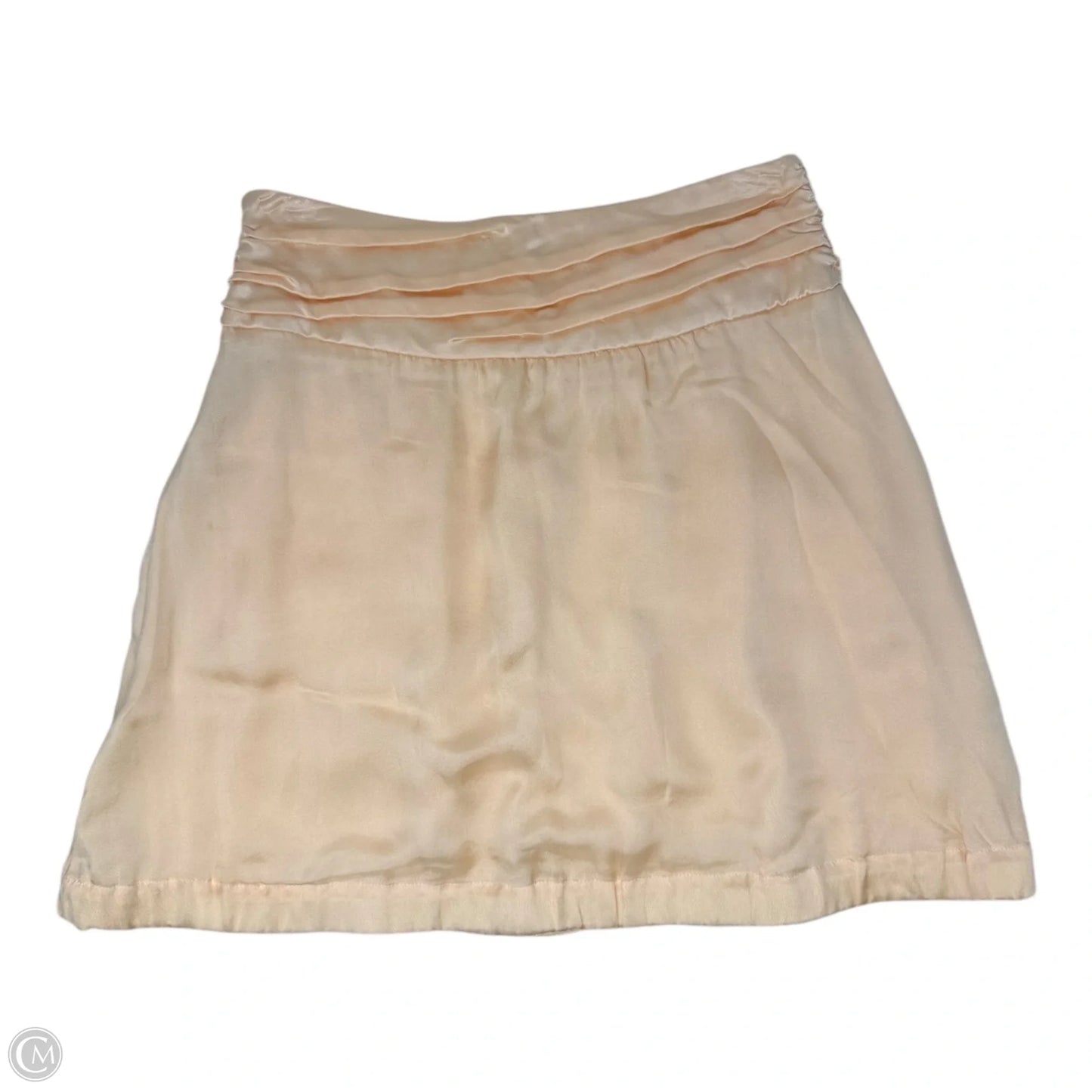 Silk Skirt By Emporio Armani In Peach, Size: 6
