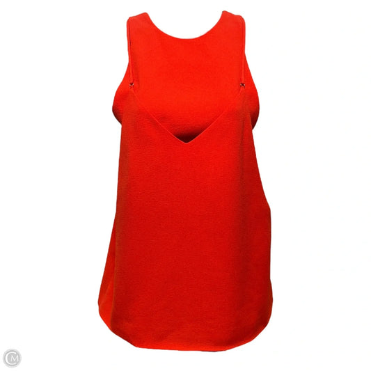 Layered Stretch Crepe Top Luxury Designer By T By Alexander Wang In Orange, Size: 4