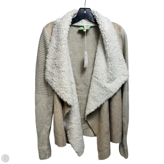Jacket Faux Fur & Sherpa By Fig & Willow In Cream, Size: S