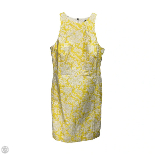 Dress Casual Midi By Ann Taylor In Yellow, Size: 2