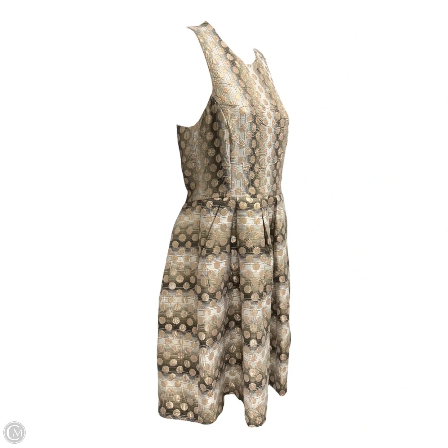 Fit & Flare Jacquard Mini Dress By Hunter Dixon X Anthropologie In Polkadot Pattern, Size: 2
