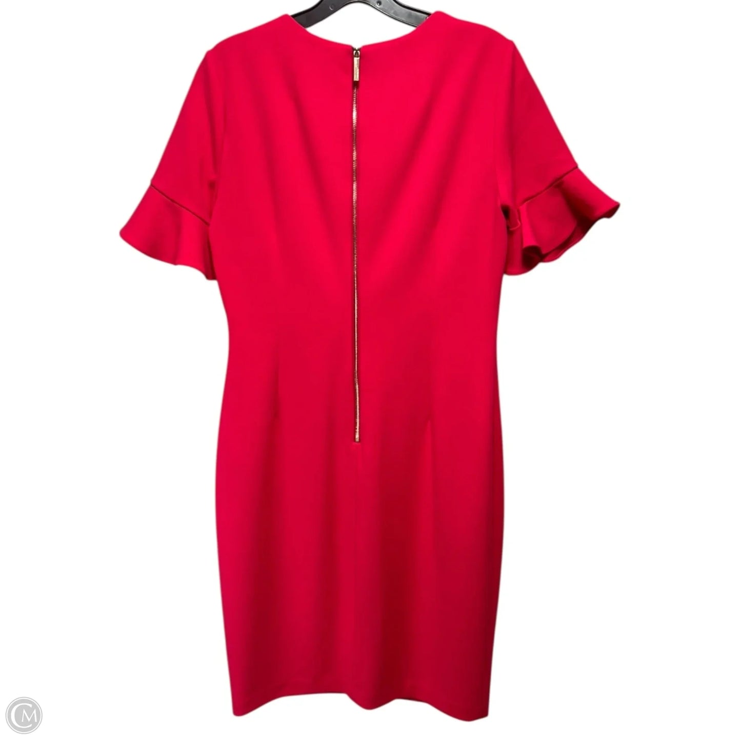 Dress Casual Midi By Calvin Klein In Pink, Size: 10